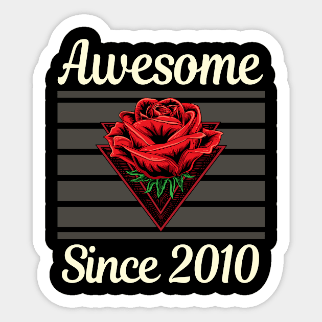 Triangle Roses 2010 Sticker by lainetexterbxe49
